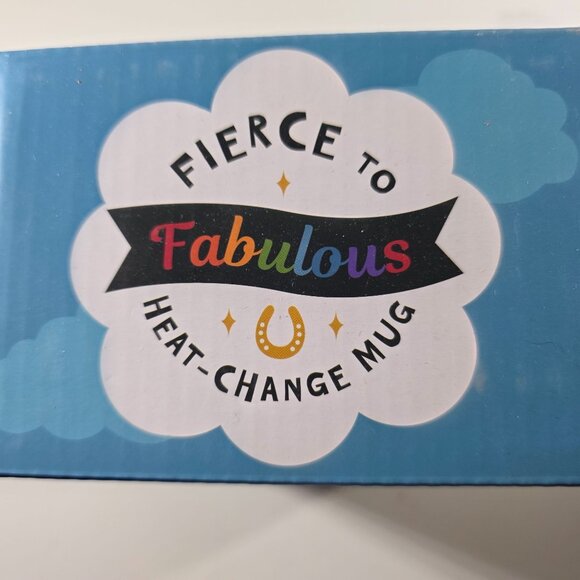 Fierce To Fabulous Heat Change Mug Zebra To Unicorn new gift coffee cup - Picture 2 of 7